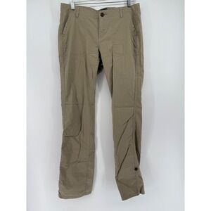 The North Face Women's Khaki Regular Straight Leg Casual Outdoor Pants Size 10